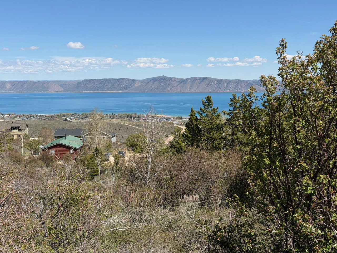 Water view with a mountain backdrop