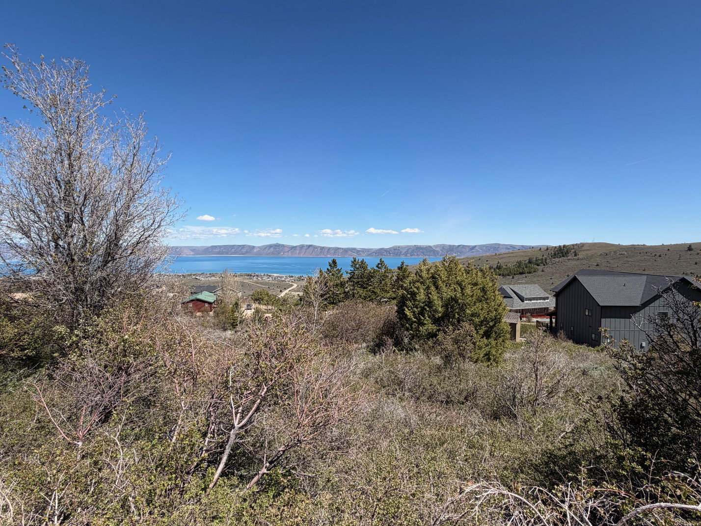 Water view featuring a mountainous background