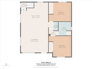 View of floor plan / room layout