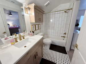 Full bathroom with separate access/doors from the loft and 3rd bedroom
