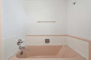 Bathroom with a garden tub