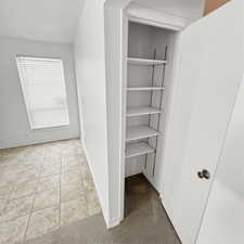 View of closet in hallway
