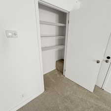Storage space in living room.