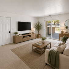 Staged Living room to show the space.