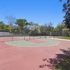 View of sport court with a tennis court and community basketball court