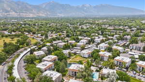 Aerial view of the complex