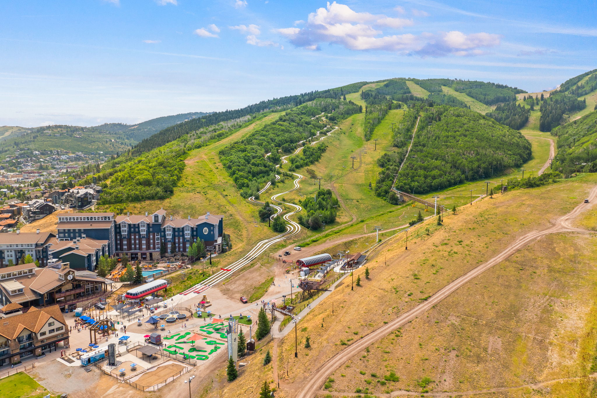 Park City Mountain resort across the street
