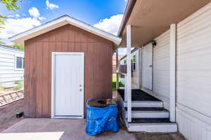 Doorway to property
