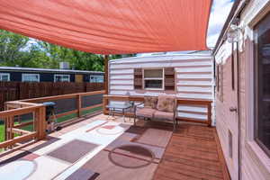 View of deck