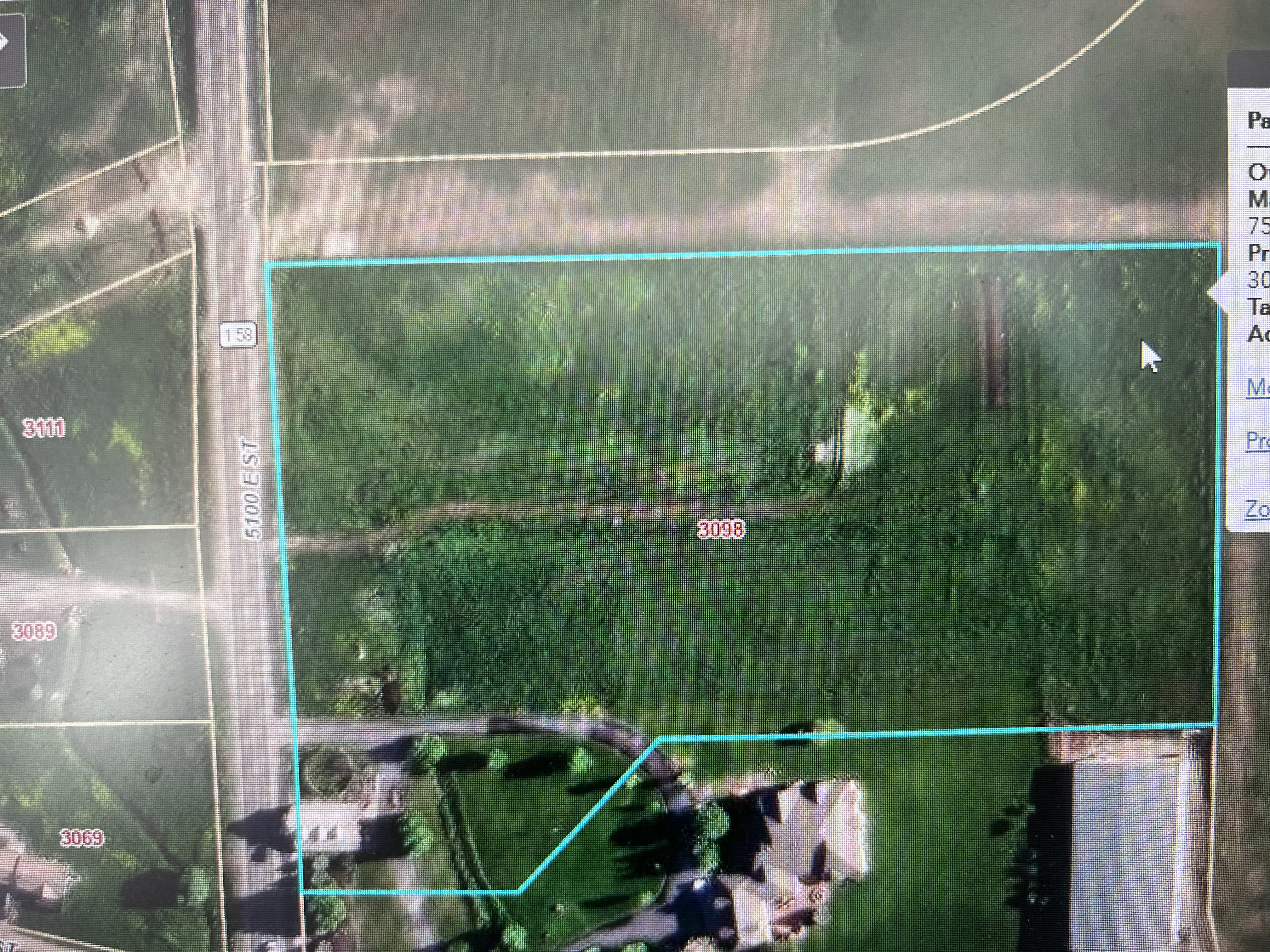 Map of property location with property boundaries highlighted