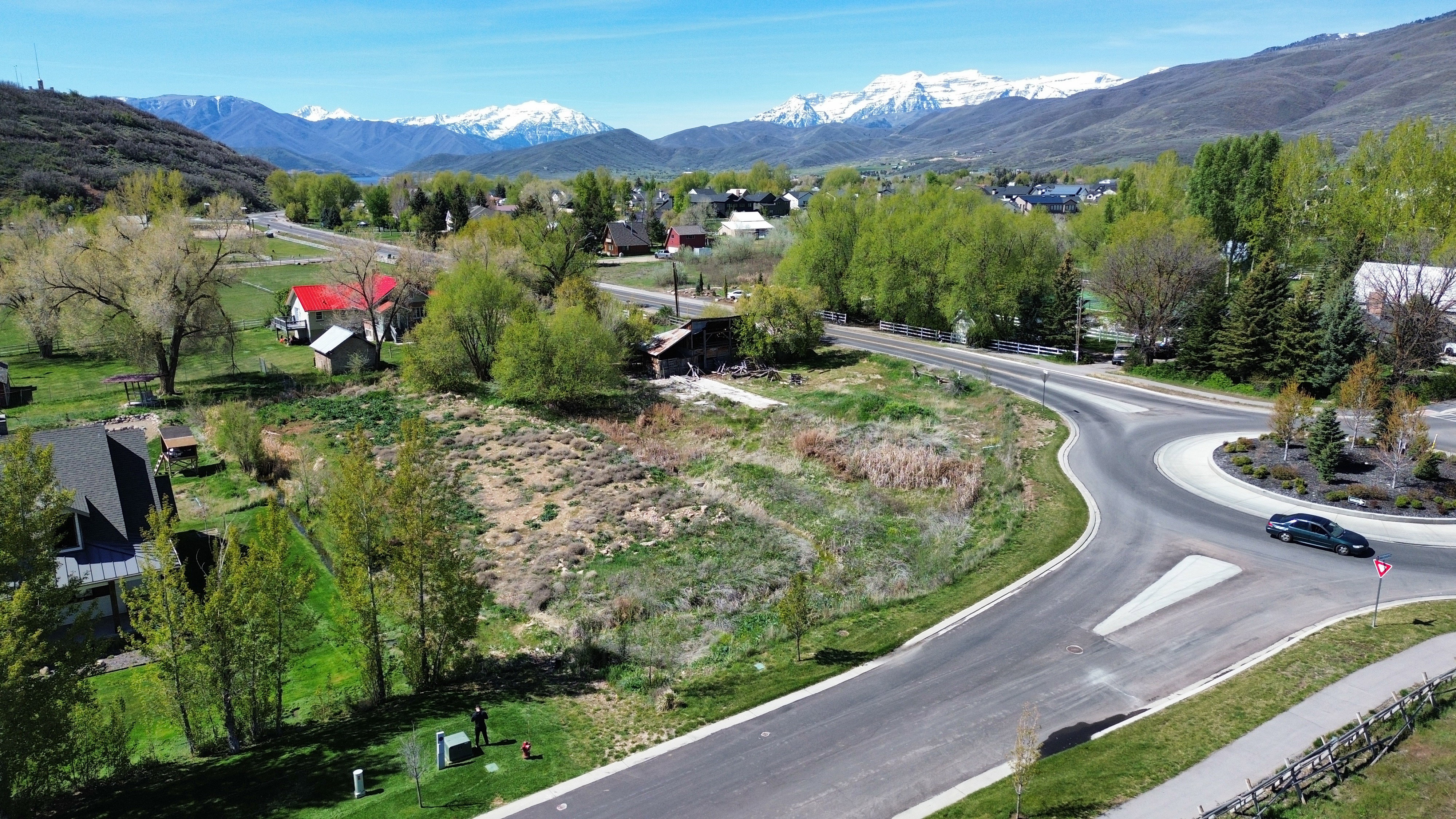 Bird's eye view of mountains