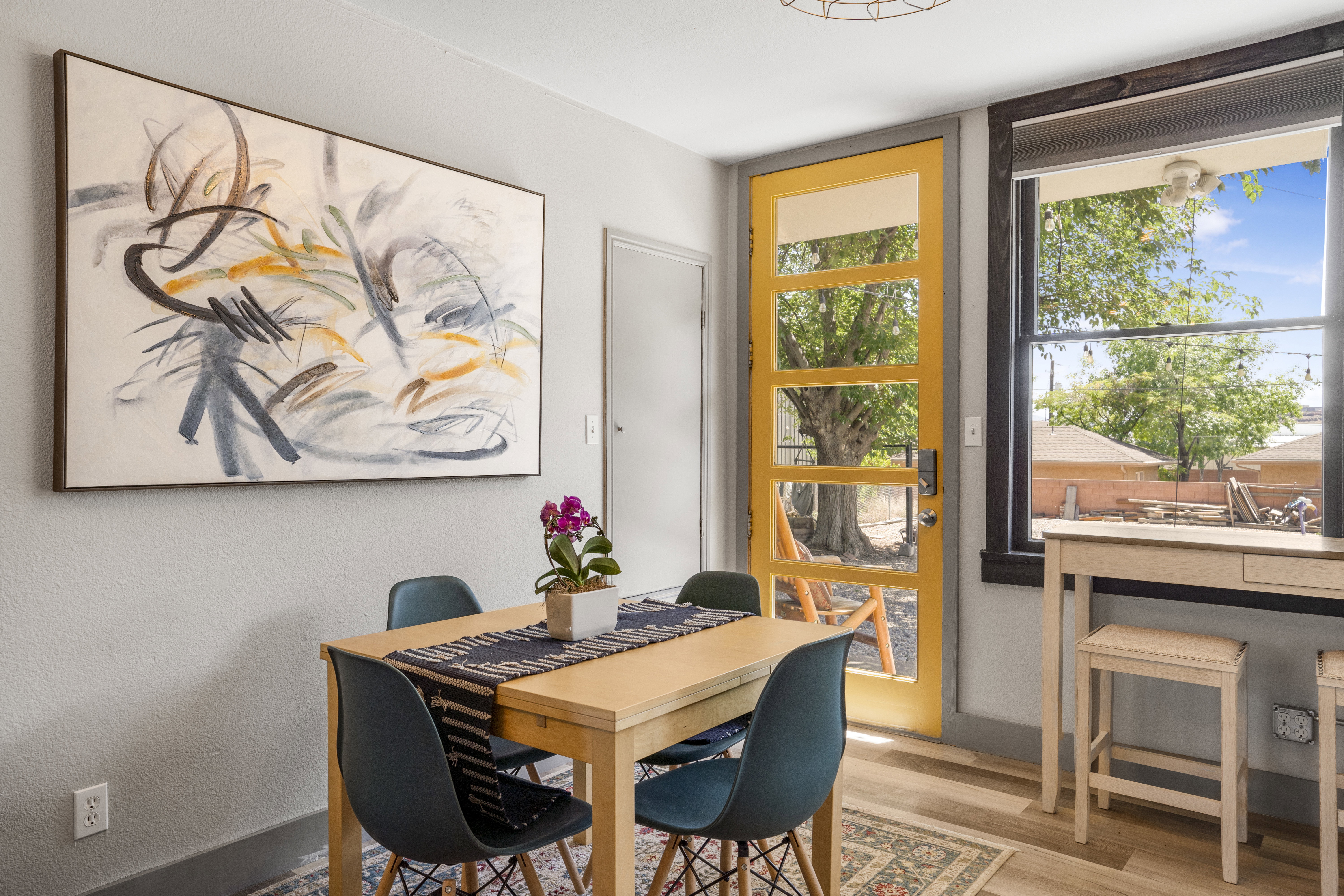 Dining room featuring wood finished floors