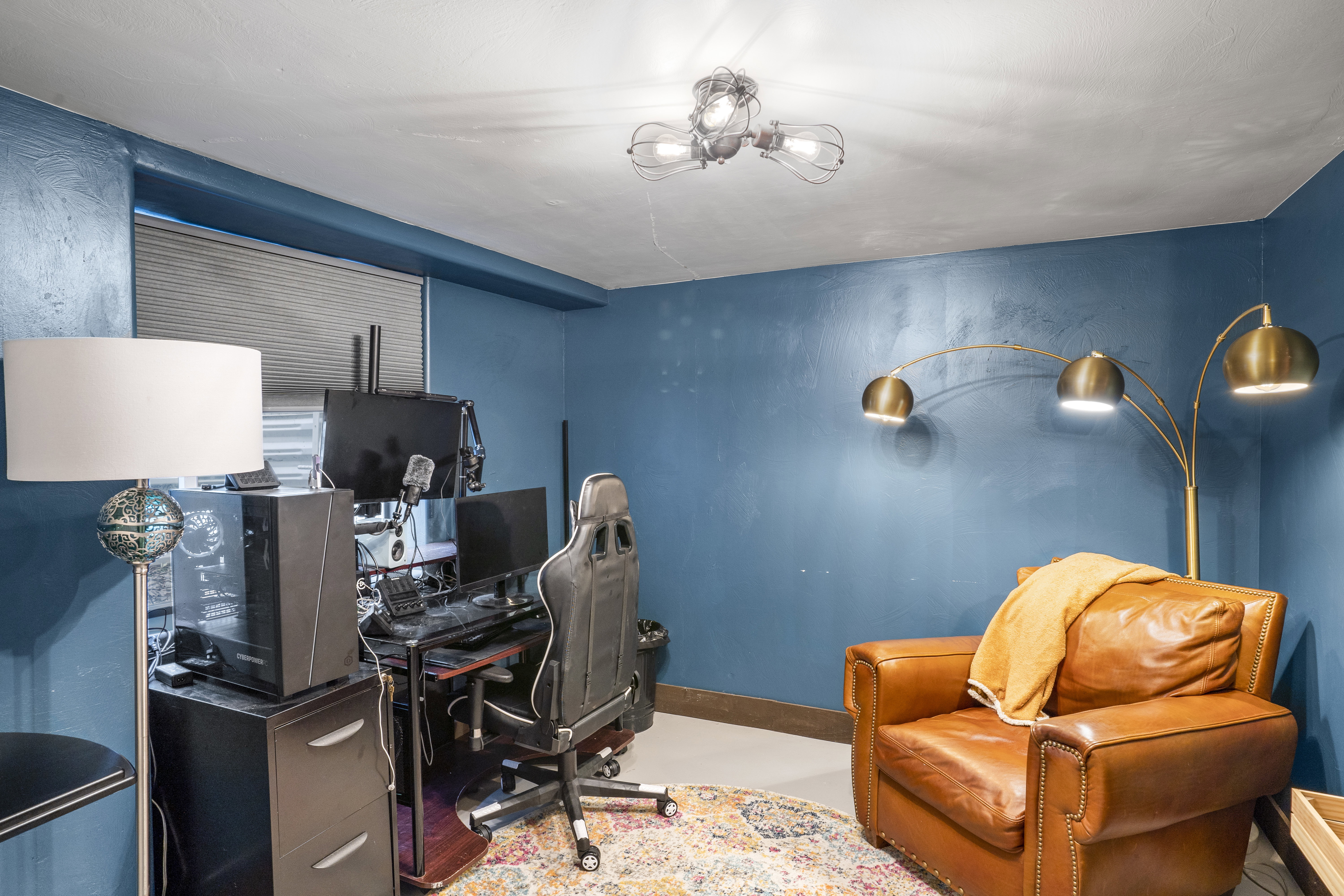Office featuring concrete flooring
