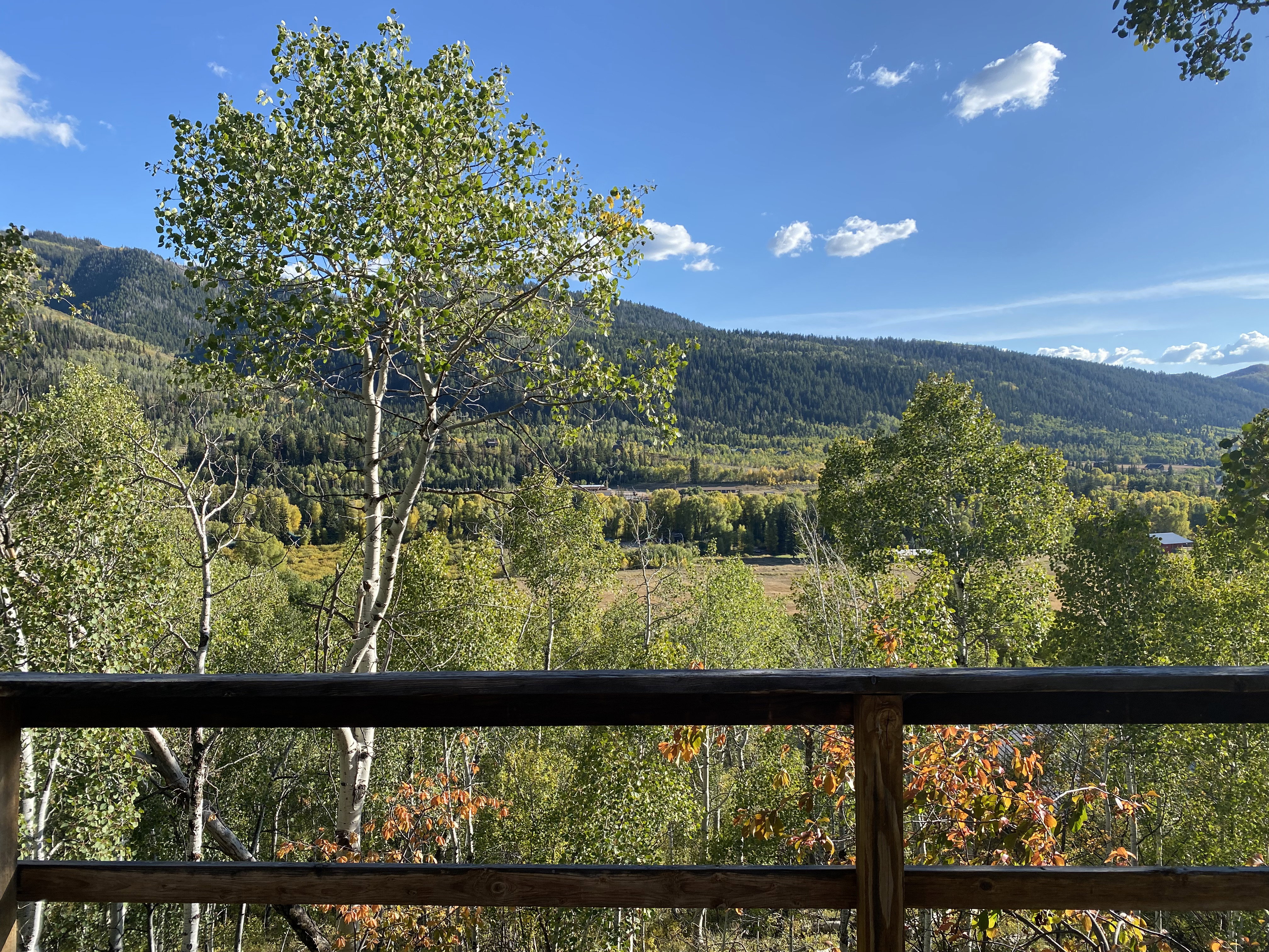 Mountain and valley views from back deck.