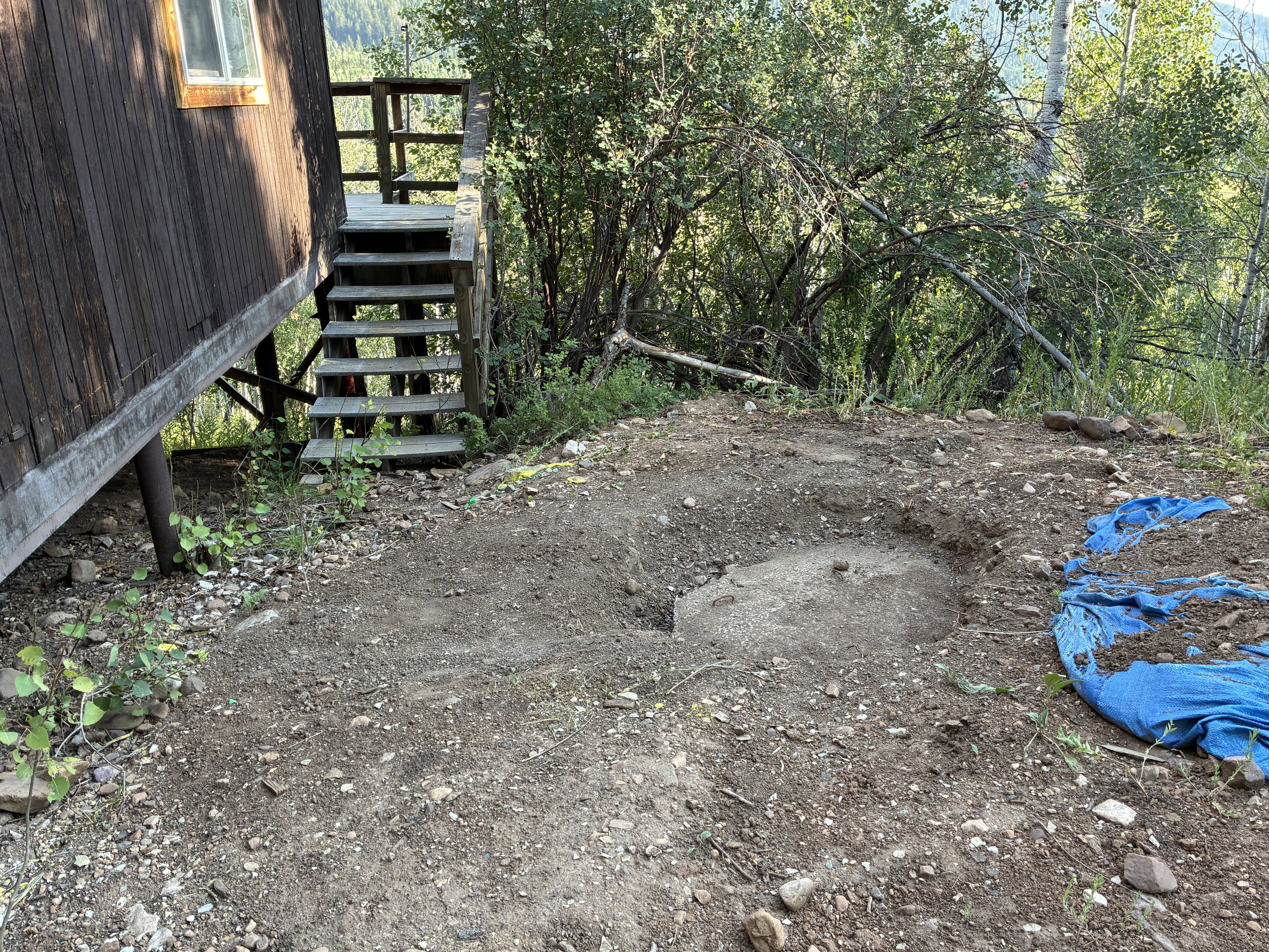 Photo of the septic tank for reference.