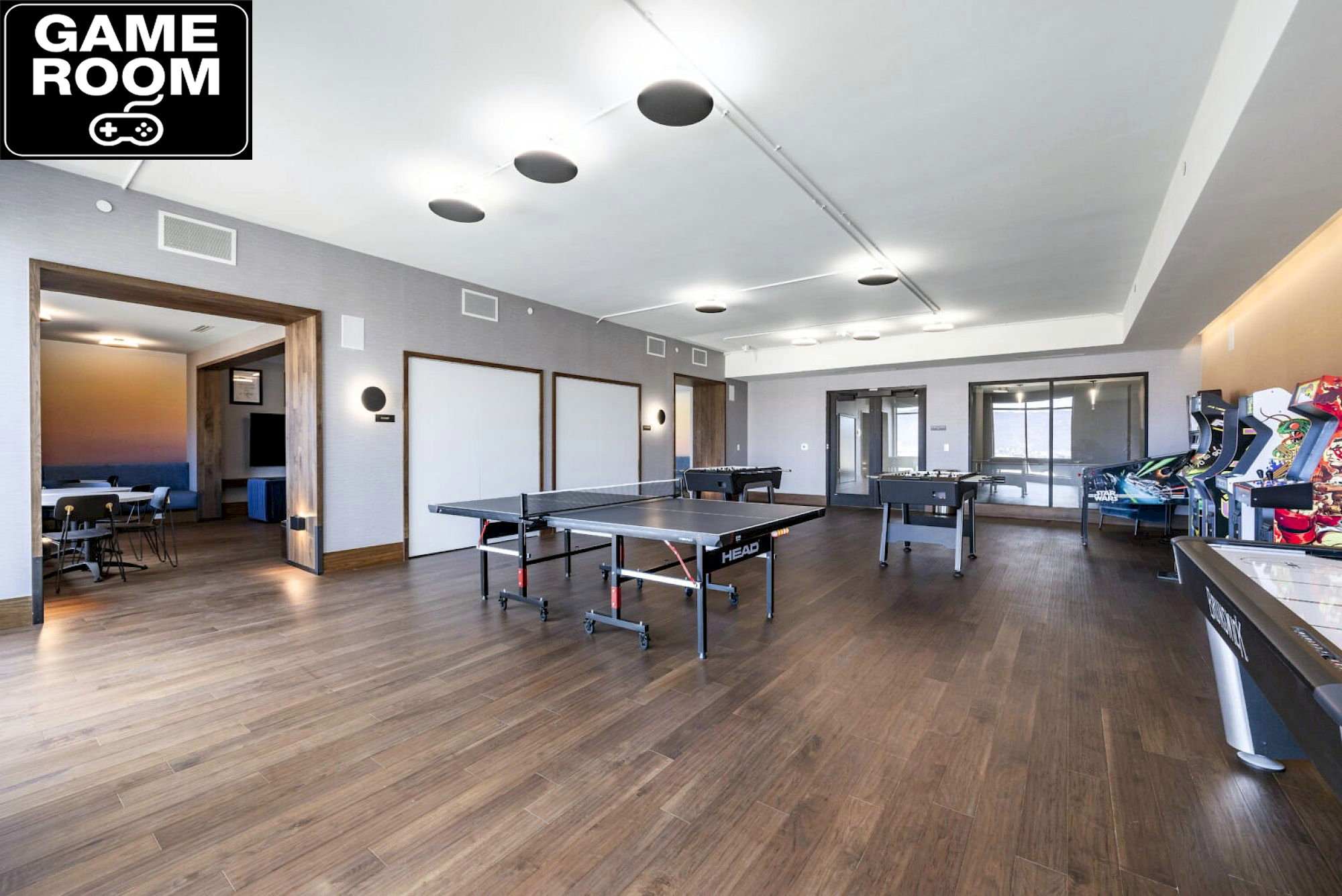 View of rec room