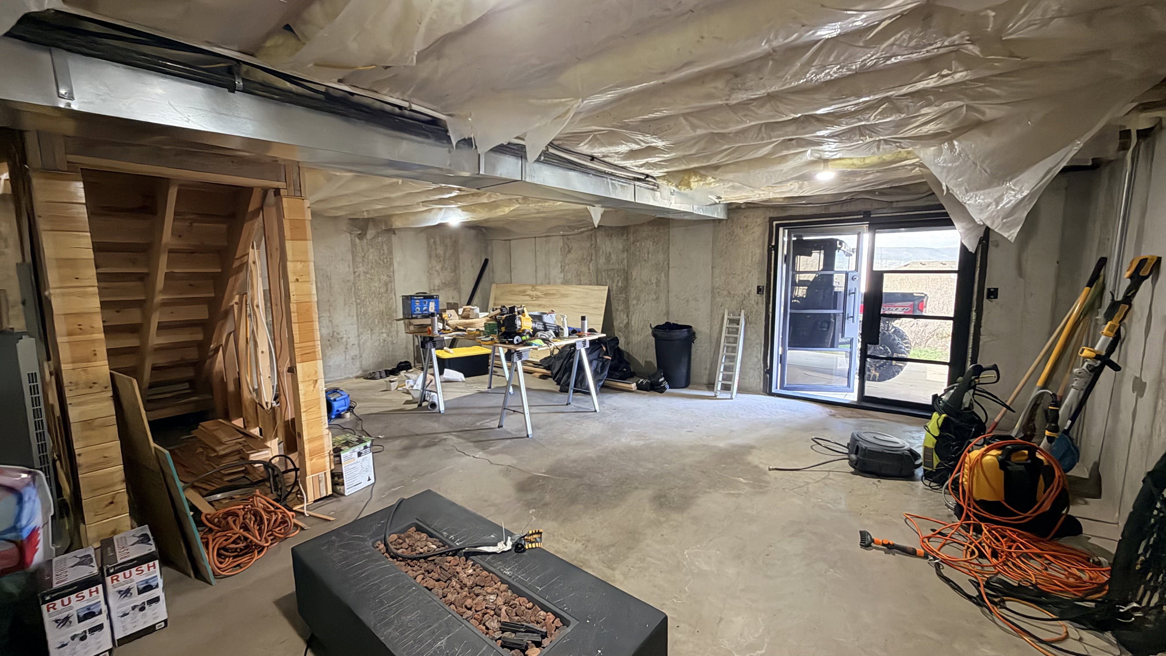 View of basement