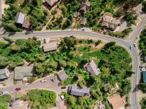 Aerial view of residential area