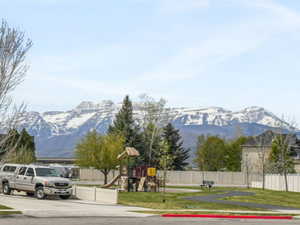 View of Mt Timpanogos from the front porch