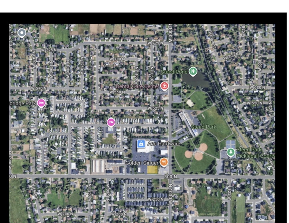 Aerial overview of property's location