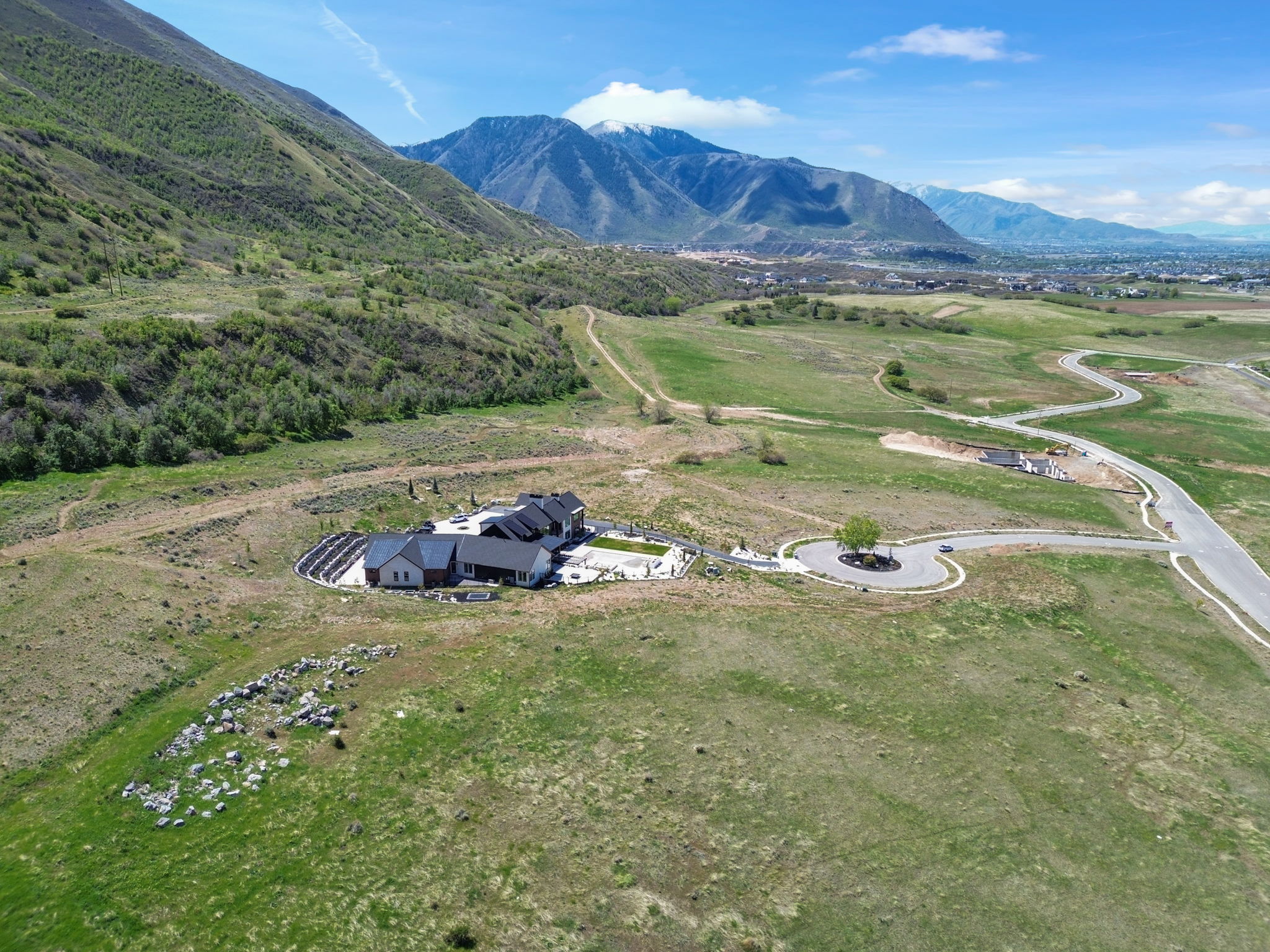 Bird's eye view of mountains