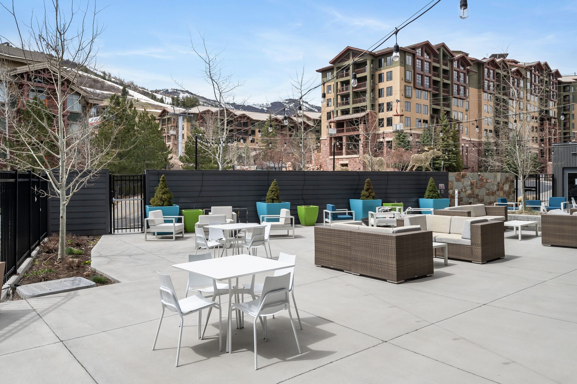 View of patio with an outdoor living / dining area