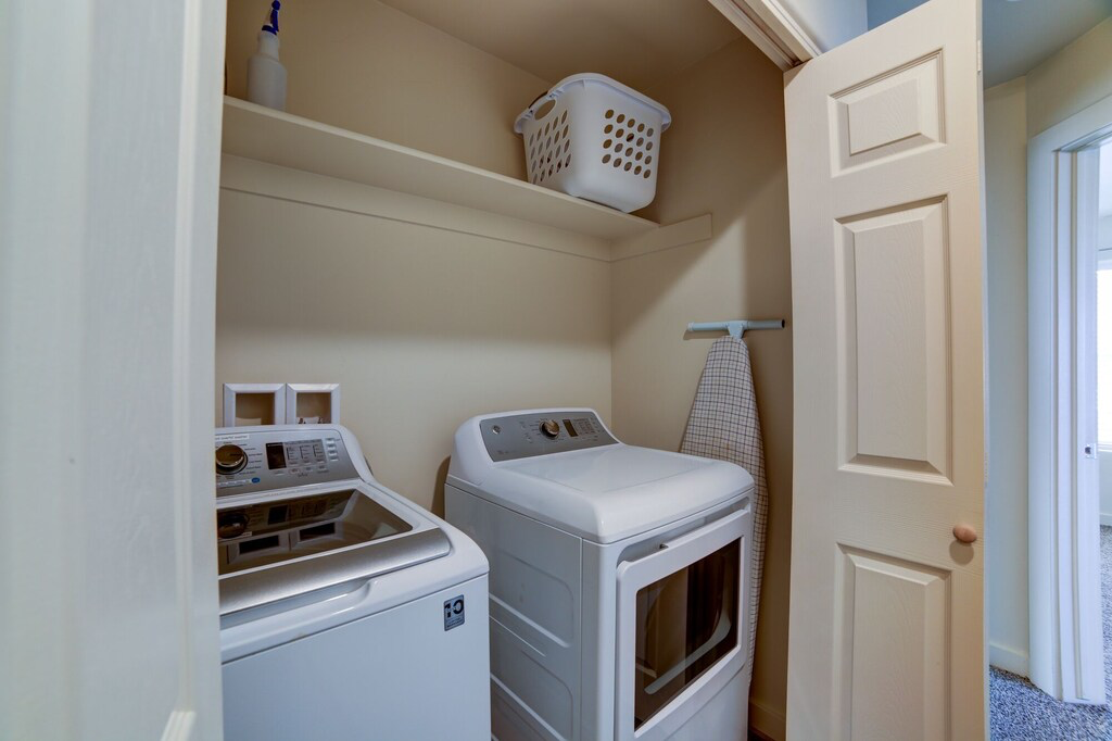 Laundry area featuring washer and dryer