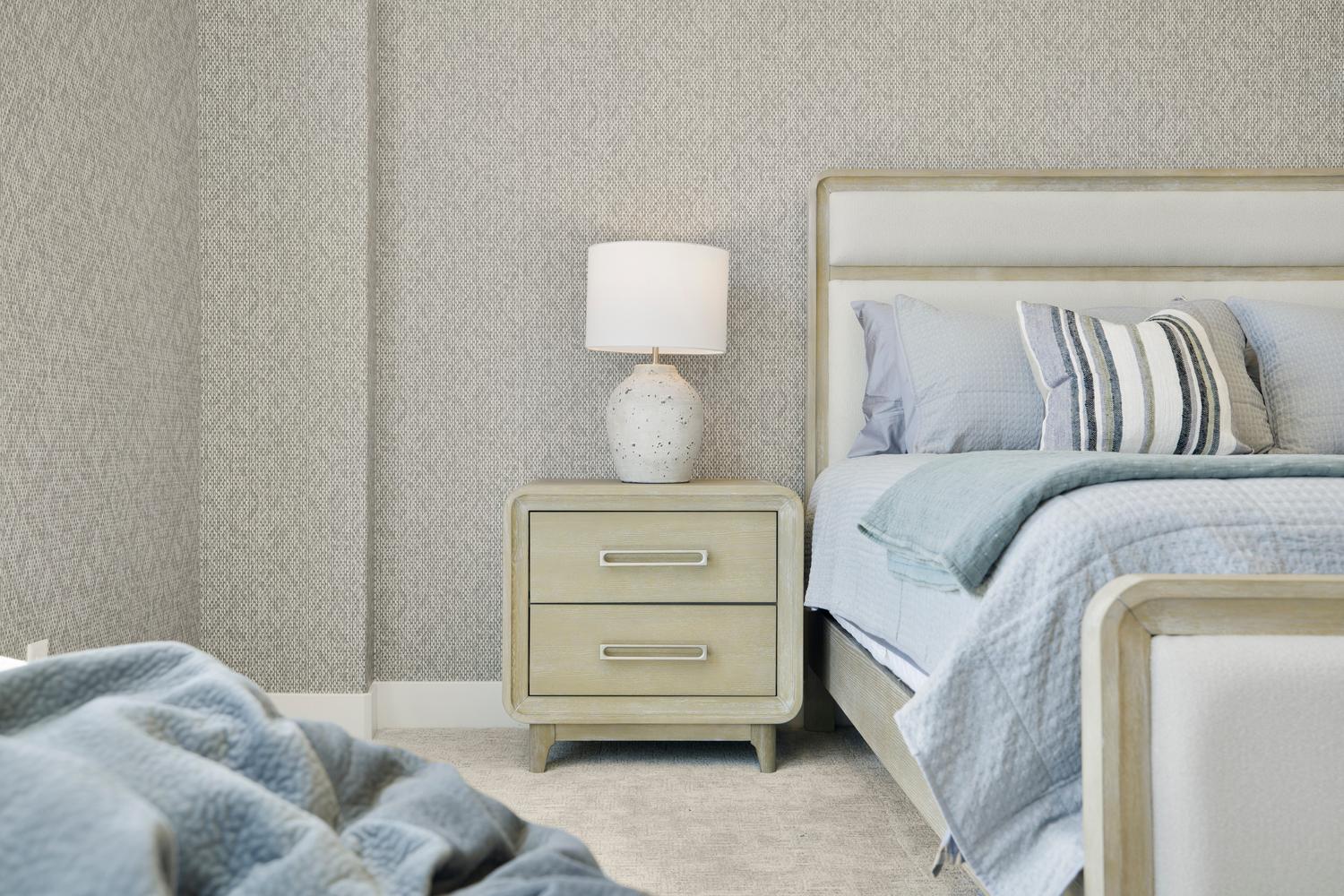 Bedroom with carpet