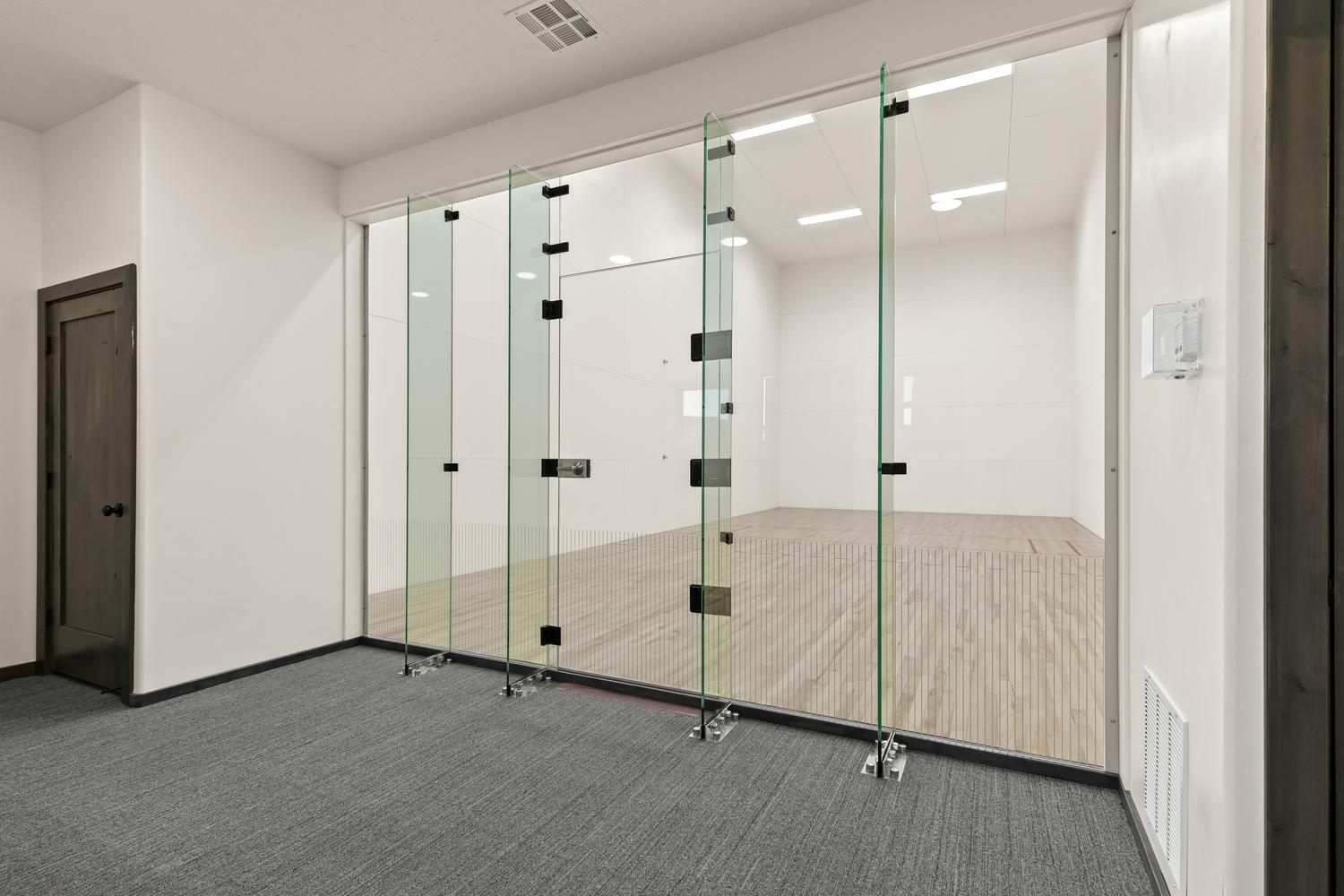 Miscellaneous room with a sport court