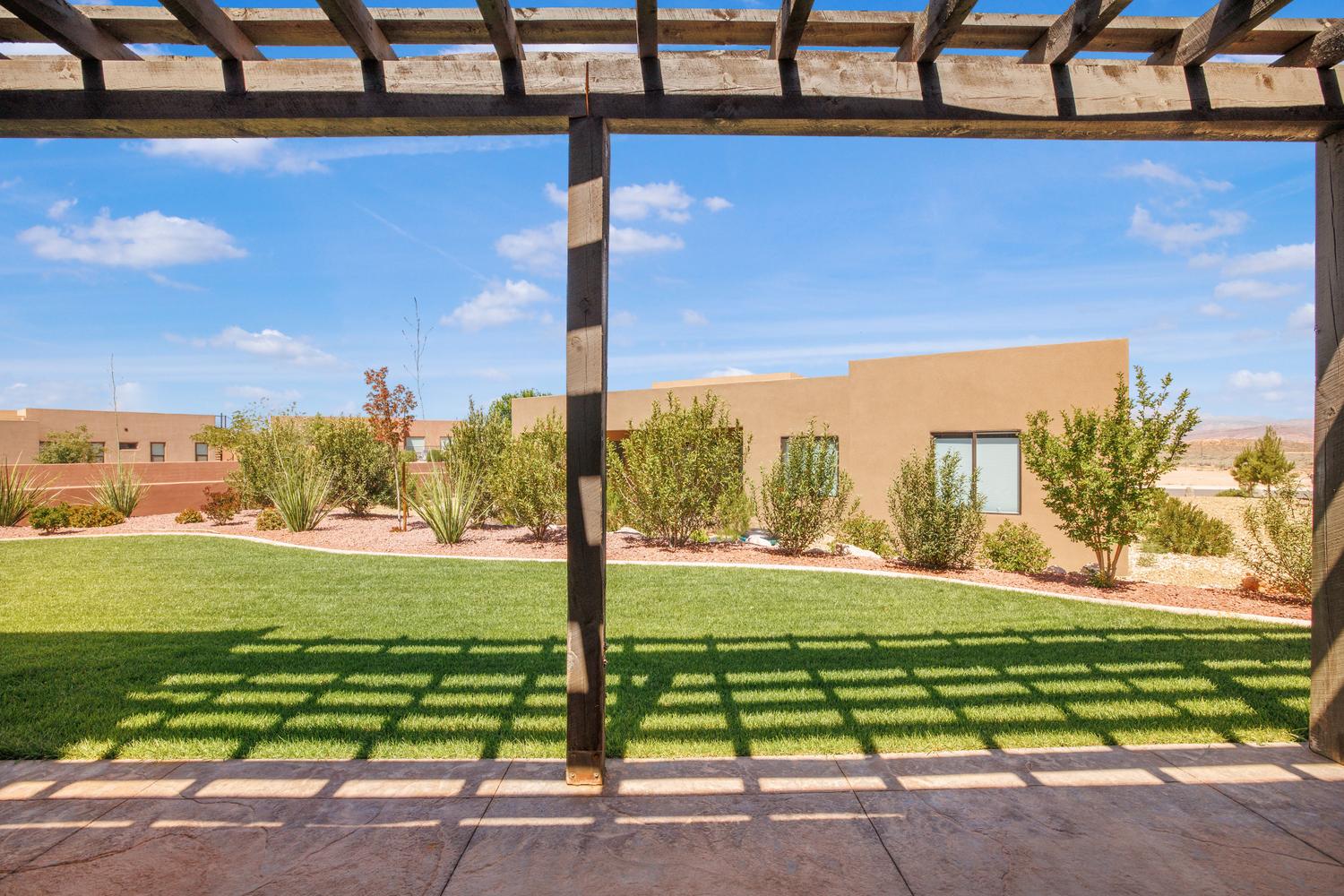 View of patio / terrace with a pergola