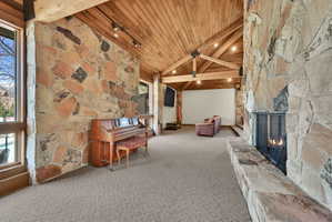 Sitting area within clubhouse