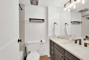 Full bathroom featuring vanity and a shower/tub combo