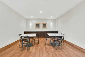 Dining area within clubhouse