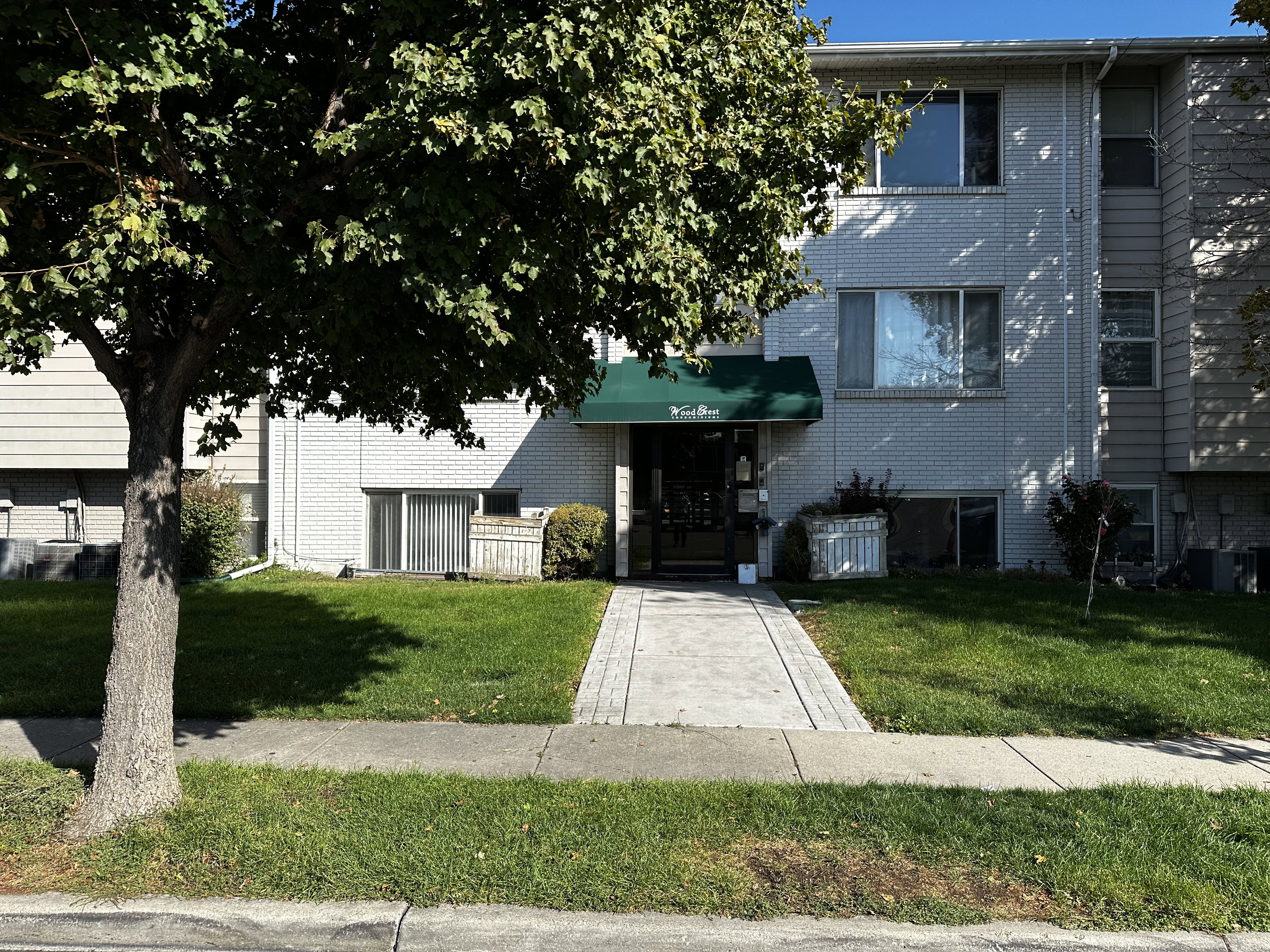 Exterior view of the building with convenient access and maintained grounds.