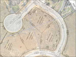 Plat Map. Illustrating the property boundaries and dimensions for multiple parcels