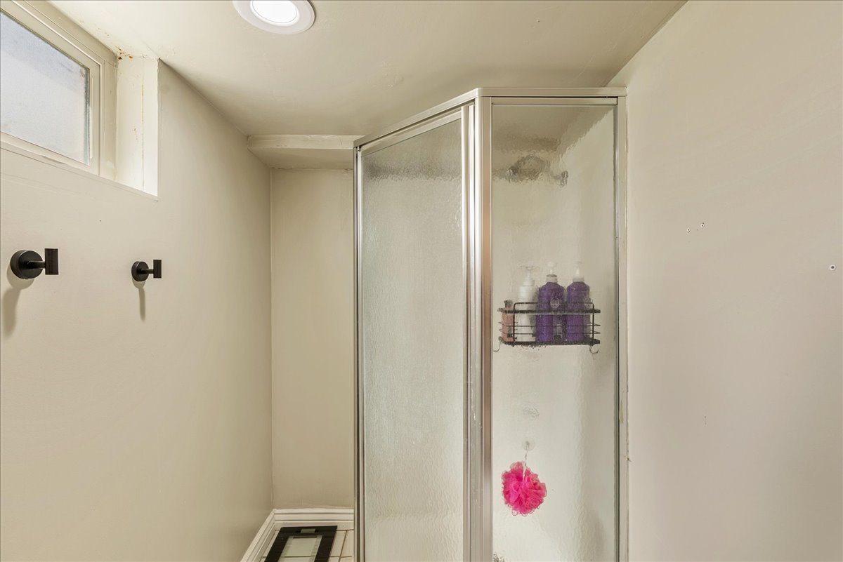Bathroom featuring a stall shower
