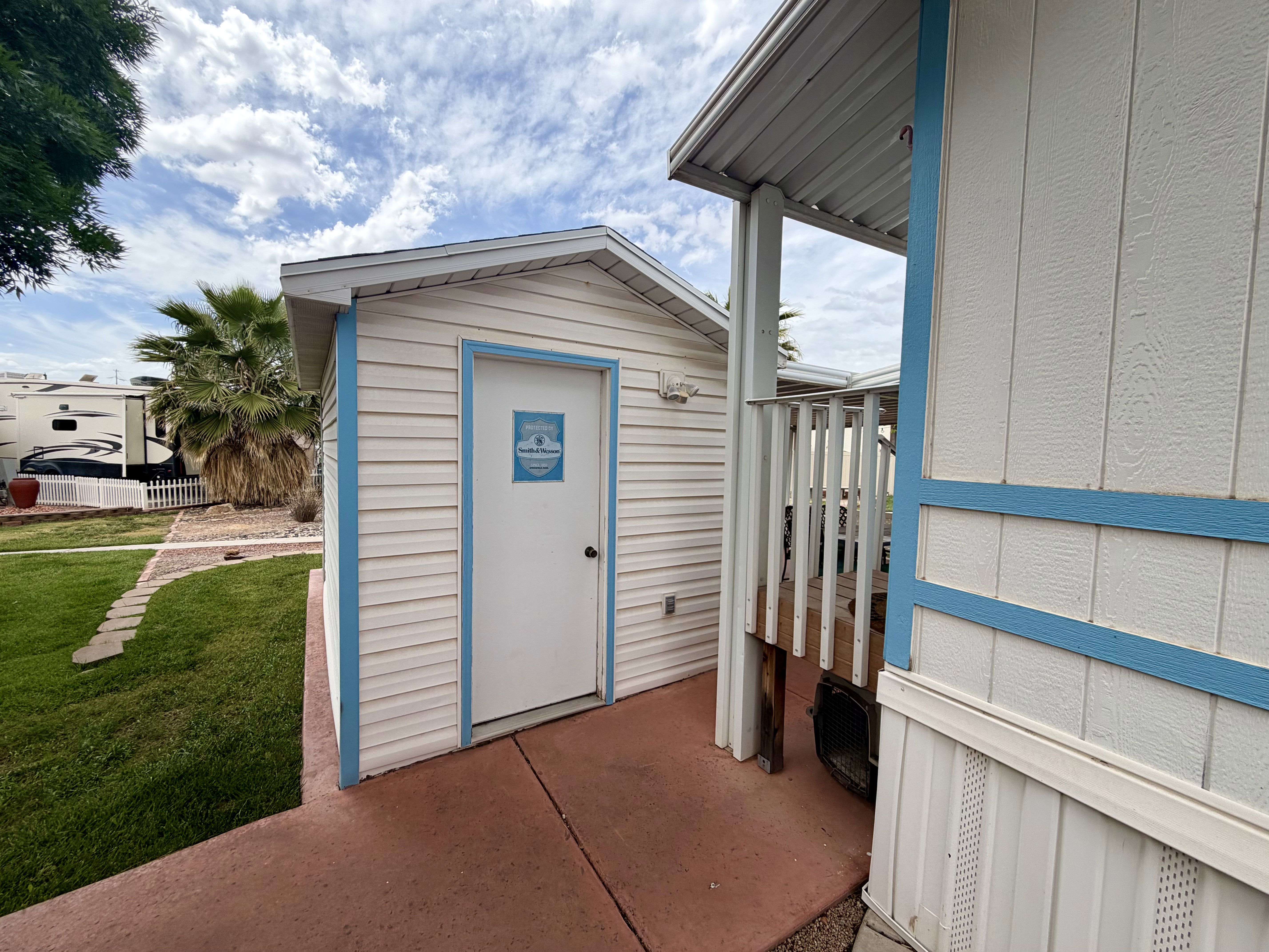 View of exterior entry