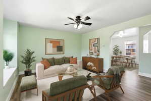 virtually staged room