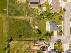 Aerial view of residential area