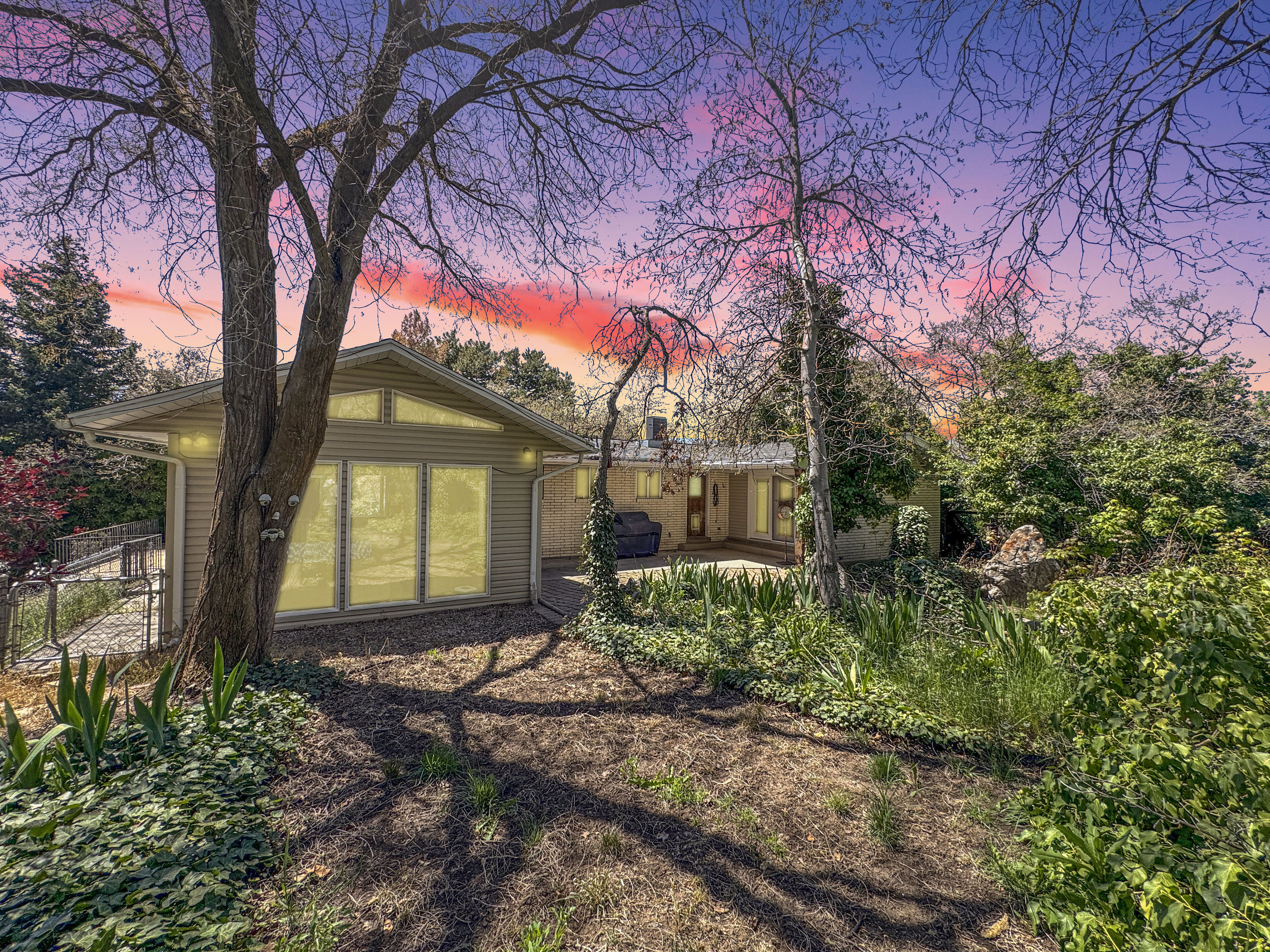 Rear view of property