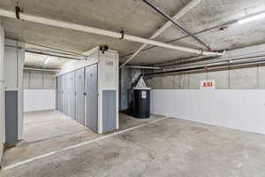 Garage with a parking garage