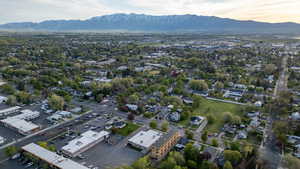 Expansive suburban landscape featuring established residential areas and commercial buildings