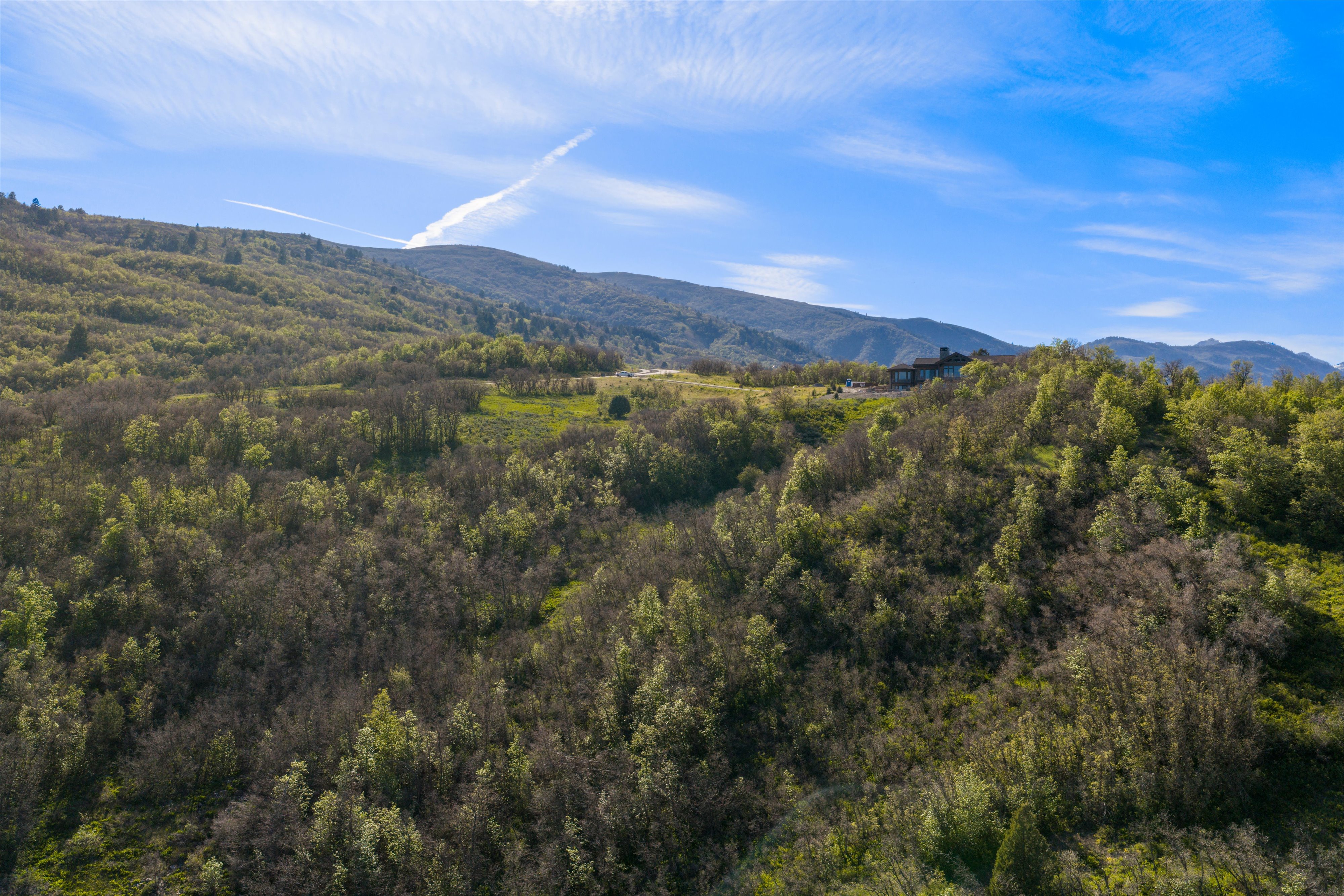 Sprawling landscape featuring varied terrain and mature trees
