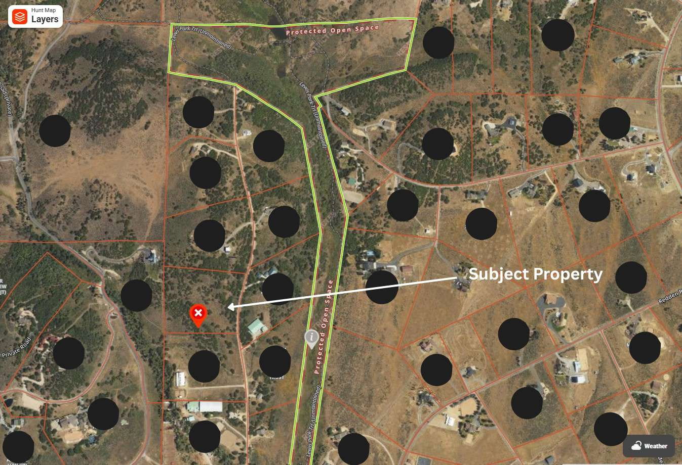Property Map. Illustrating the location of the property within its geographical context