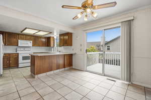 Kitchen and dining area
