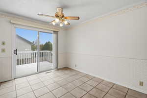 Dining area and back deck