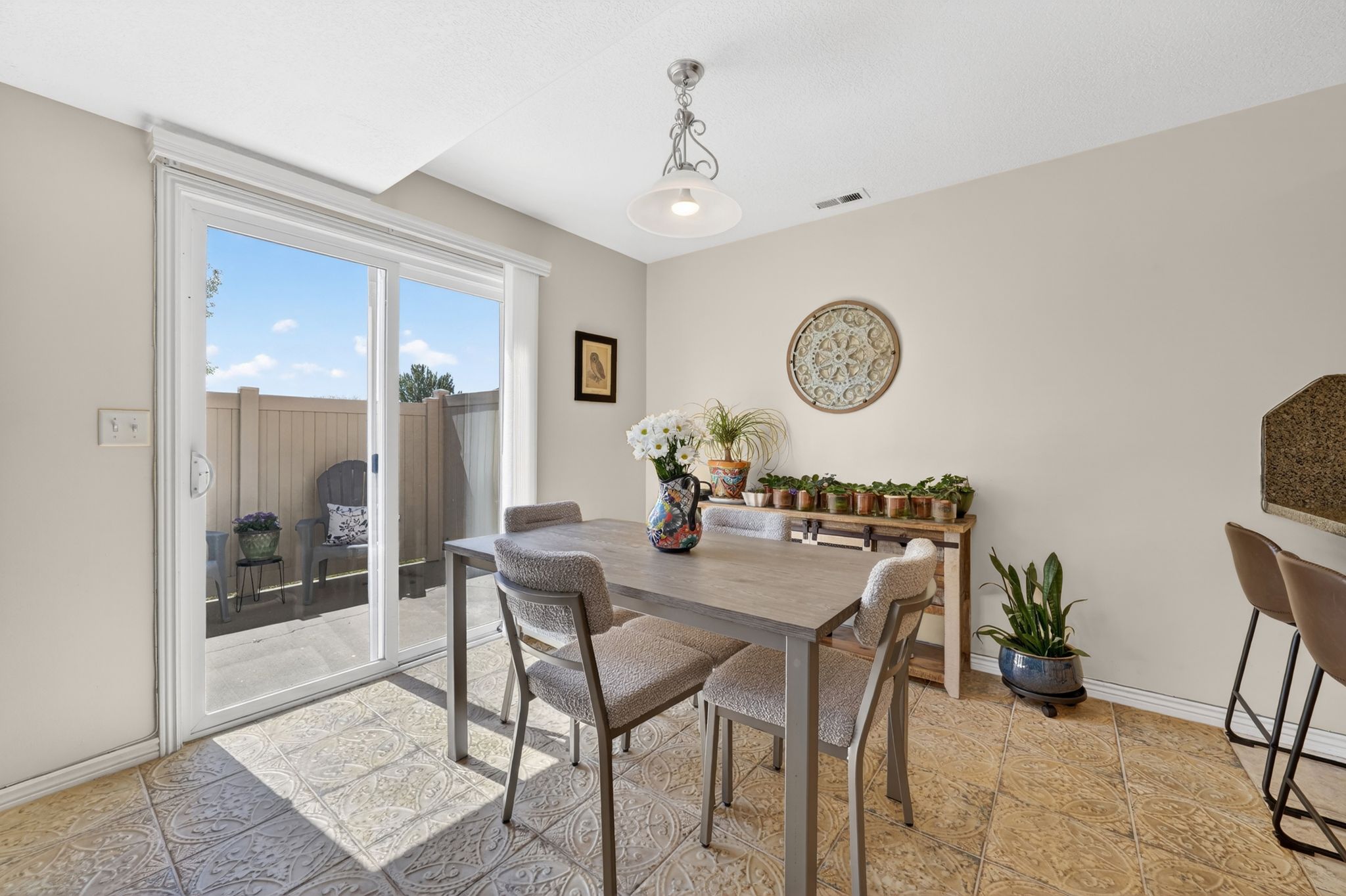 Dining area featuring baseboards