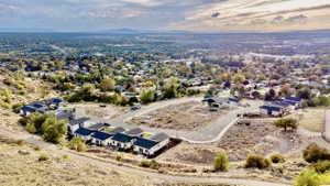 Panoramic view from the trail overlooking the subdivision