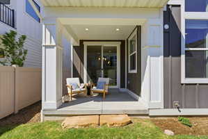 Covered back patio