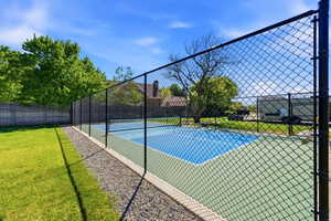 Community pickle ball court
